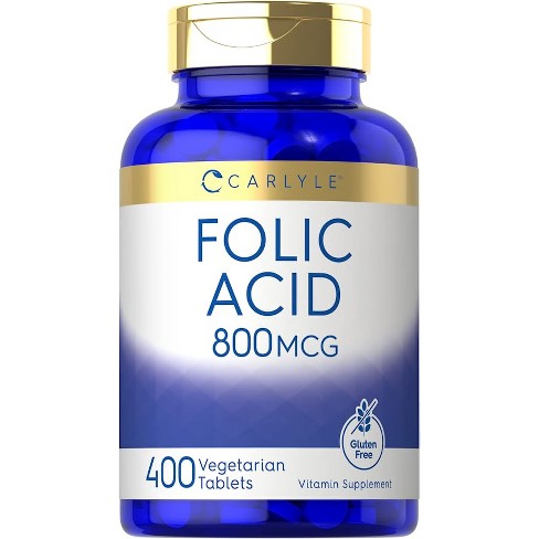 Carlyle Folic Acid Tablets 800 Mcg | 400 Count : Target