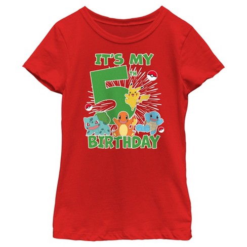 Girl's Pokemon Eevee Happy Birthday T-Shirt – Fifth Sun