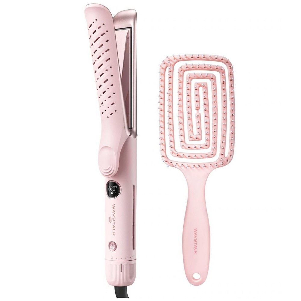 Wavytalk Whirlwind Pro 2-in-1 Airflow Styler with Detangling Brush – Straighten & Curl with Less Heat Damage