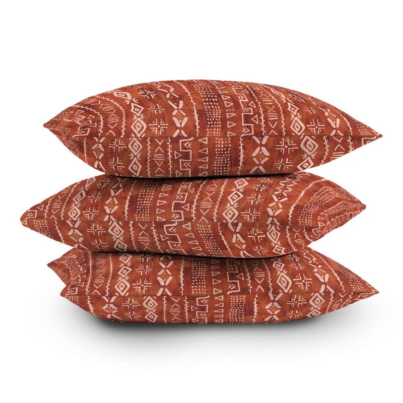 18&#34;x18&#34; Schatzi Brown Modern Mudcloth Rust Square Throw Pillow Red - Deny Designs, 5 of 6
