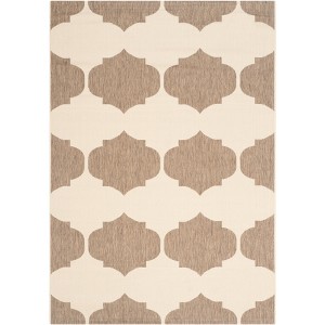 Courtyard CY6162 UV & Stain Resistant Non-Shedding Power Loomed Indoor/Outdoor Rugs - Safavieh - 1 of 4