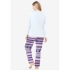 Dreams & Co. Women's Plus Size Long Sleeve Knit PJ Set - image 3 of 4