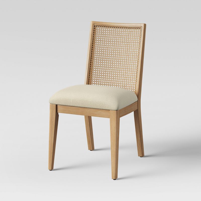 Corella Cane and Wood Dining Chair Natural - Threshold&#8482;, 4 of 11