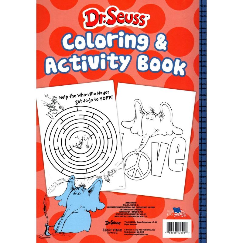 Leap Year Publishing Dr. Seuss 4-In-1 Coloring & Activity Books, 3 of 5