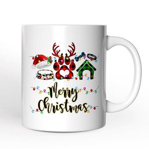 Dog Buffalo Plaid Christmas Mug, Dog Mom Gift (Non-Custom Only)| OrnamentallyYou - 1 of 4