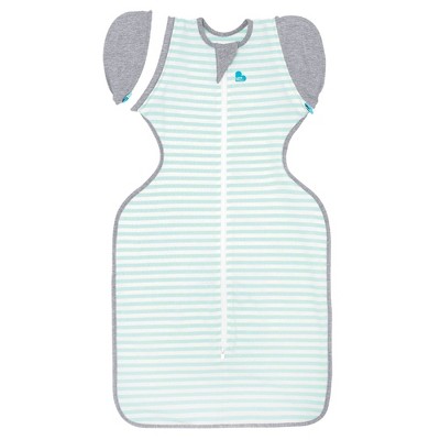 Image of Love to Dream Swaddle Wrap UP adaptive 50/50 Transition Swaddle - Mint Stripe M