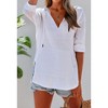 Imily Bela Women's Long Sleeve Beach Sun Protection Top V-Neck Tie Pocket Hoodie - 4 of 4