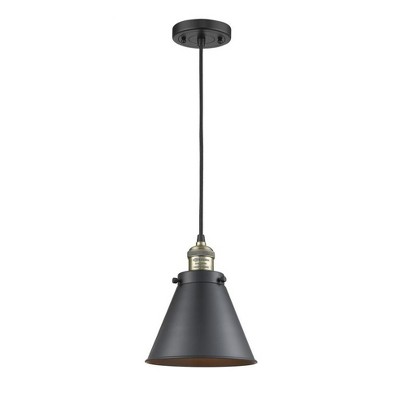 Appalachian - 1 Light Cord Hung Mini Pendant In Traditional Style-10 Inches Tall and 8 Inches Wide