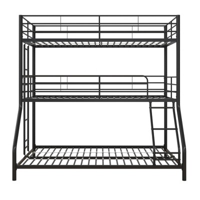 DHP Everleigh Triple Twin Metal Bunk Bed with 2 Ladders