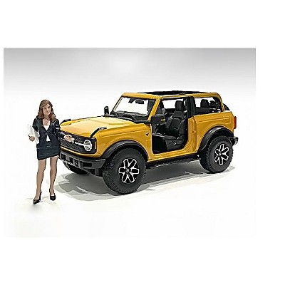 "The Dealership" Female Salesperson Figurine for 1/24 Scale Models by American Diorama