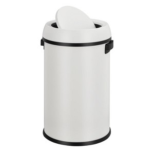17 Gallon/65 Liter Trash Can, Fingerprint-Proof Stainless Steel Swing Top Garbage Can with Swing Lid for Restaurant, Home - 1 of 4