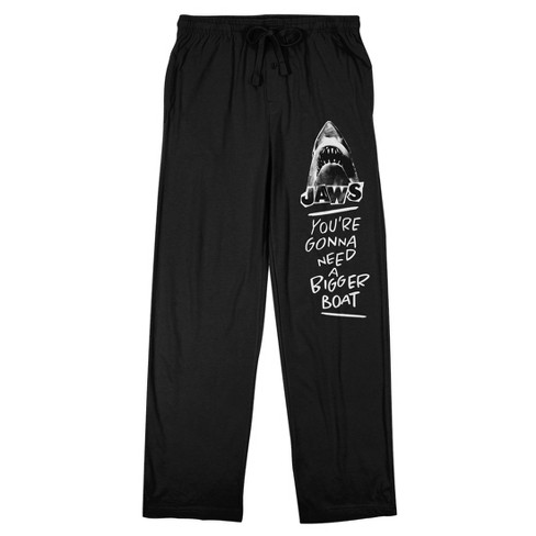 Jaws You're Gonna Need A Bigger Boat Men's Black Sleep Pajama Pants : Target