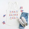 Simply Sage Market Women's Coquette Patriotic Cowgirl Boots Chart Graphic Racerback Tank - 3 of 3