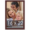 PosterPalooza | Classic Modern Brown Picture Frame - UV Acrylic, Foam Board Backing, Hanging Hardware - 3 of 4