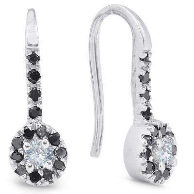 diamond drop stud earrings