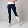 Anna-Kaci Active Women's High Waist Color Block Leggings with Contrast Panel Design - 2 of 4