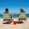 Tangkula 1/2 PCS Backpack Beach Chair Foldable 5-Position Lay Flat Lounge Chair - 4 of 4