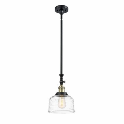 Bell - 1 Light Stem Hung Tiltable Mini Pendant In Industrial Style-14 Inches Tall and 8 Inches Wide