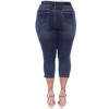 Women's Plus Size Capri Jeans - White Mark - image 4 of 4