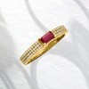 Ross-Simons 0.30 Carat Ruby and .25 ct. t.w. Diamond Ring in 14kt Yellow Gold - 4 of 4