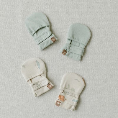 GOUMI STAY ON 2 PACK MITTS HIGH PRAIRIE + DANDELION 3-6M