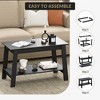 Stylish 31.5" Coffee Table with Open Shelves - 2-Tier Modern Industrial Design - 4 of 4