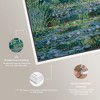Art Remedy Monet - Water lilies and Japanese Bridge Blue Monet Art Prints Framed - 4 of 4