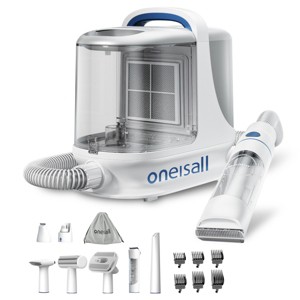 Oneisall BM3 7-in-1 Pet Grooming Vacuum Kits: 13000Pa, 3L Dust Cup, 7 Tools w/ Clippers & Brush, 3 Suction Levels, for Dog &Cat (Cyber Monday Sale) - 1 of 4