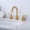 WOWOW 8 in. Widespread Double Handle Bathroom Faucet in Matte Black - 2 of 4
