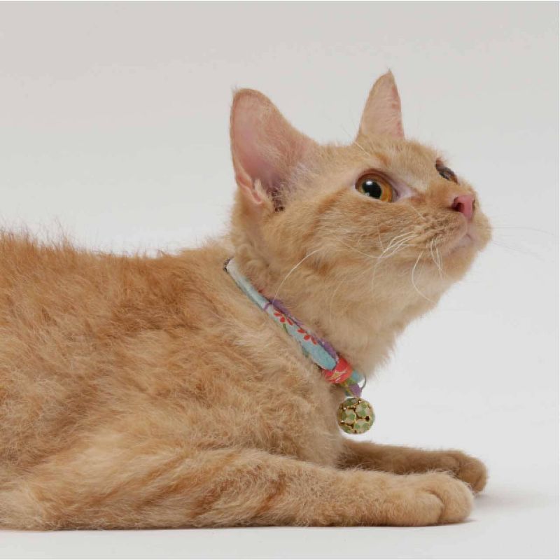 Necoichi Cherimen Cat Collar with Clover Bell, 4 of 10
