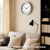 Aoibox 11.5 Inch Metal Decorative Modern Analog Wall Clock, Silent Non-Ticking for Kitchen, Living Room, Bedroom, Office, Bathroom - 4 of 4