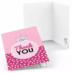 Big Dot of Happiness Bride-To-Be - Bridal Shower & Classy Bachelorette Party Thank You Cards (8 count)