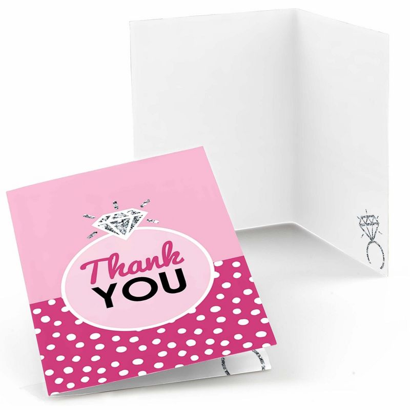 Big Dot of Happiness Bride-To-Be - Bridal Shower & Classy Bachelorette Party Thank You Cards (8 count), 1 of 6