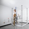 VEVOR Dust Barrier Poles, 12 Ft Barrier Poles, Dust Barrier System with 4 Telescoping Poles, Carry Bag and 32.8x13.12 Ft Plastic Film, Silver - 2 of 4