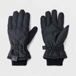 Boys' Onyx Ski Solid Gloves - All in Motion™ Black