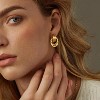 6 Pairs 14K Gold Geometric Knot Earrings Set, Huggie Drop Dangle Earrings for Women Gifts - 3 of 4