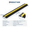 4 Pack of 1 Channel Cable Protector Ramp, Rubber Cable Ramp with 22046 Lbs Load Capacity, Heavy Duty Floor Wire Cord Cover,Driveway Traffic Speed Bump - 4 of 4