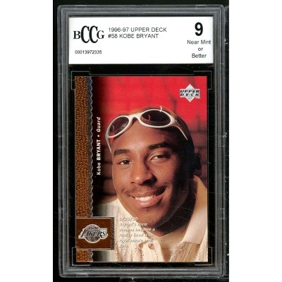 Kobe Bryant Rookie Card 1996-97 Upper Deck #58 BGS BCCG 9