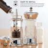 Kamenstein Manual Spice Mills (Set of 2), Adjustable Ceramic Grinding Mechanism, Prefilled with Sea Salt & Peppercorns, Includes Refillable Jars - 3 of 4