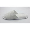 TravelWell Closed Toe Waffle Spa Slippers Bulk Hotel Unisex Slippers for Women and Men, White, 12 Pairs - 4 of 4