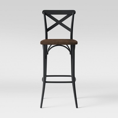 target black metal bar stools