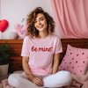 Simply Sage Market Women's Be Mine Cursive Heart Short Sleeve Graphic Tee - 2 of 4