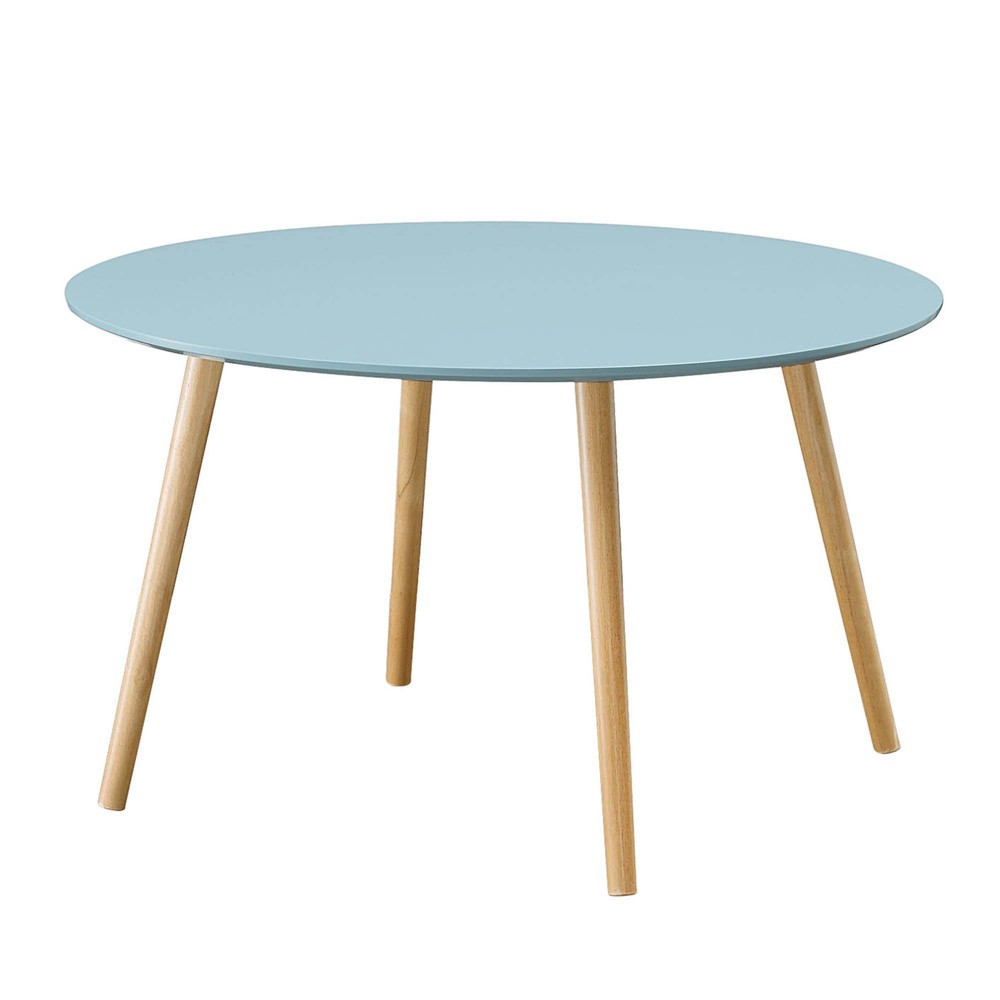 Oslo Round Coffee Table Sea Foam - Breighton Home: MDF Construction, 4 Point Leg Base, Spot Clean