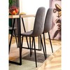 16.9"Accent Chairs with Soft Linen Fabric Cover Cushion Seat - 3 of 4