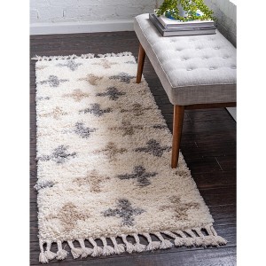 Unique Loom    Hygge Shag Positive Area Rug - 1 of 4