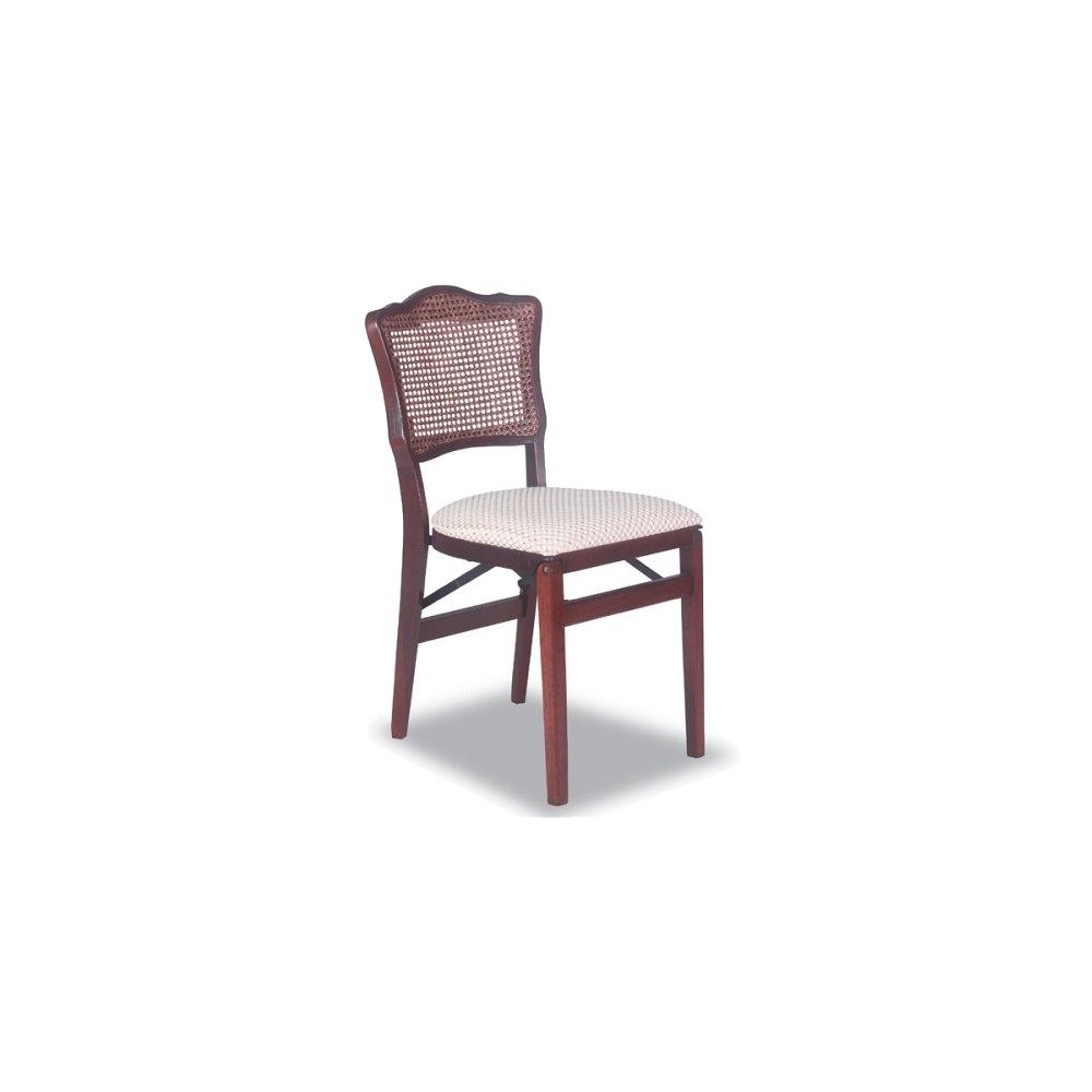 Photos - Computer Chair Set of 2 Stakmore French Cane Folding Chair - Cherry