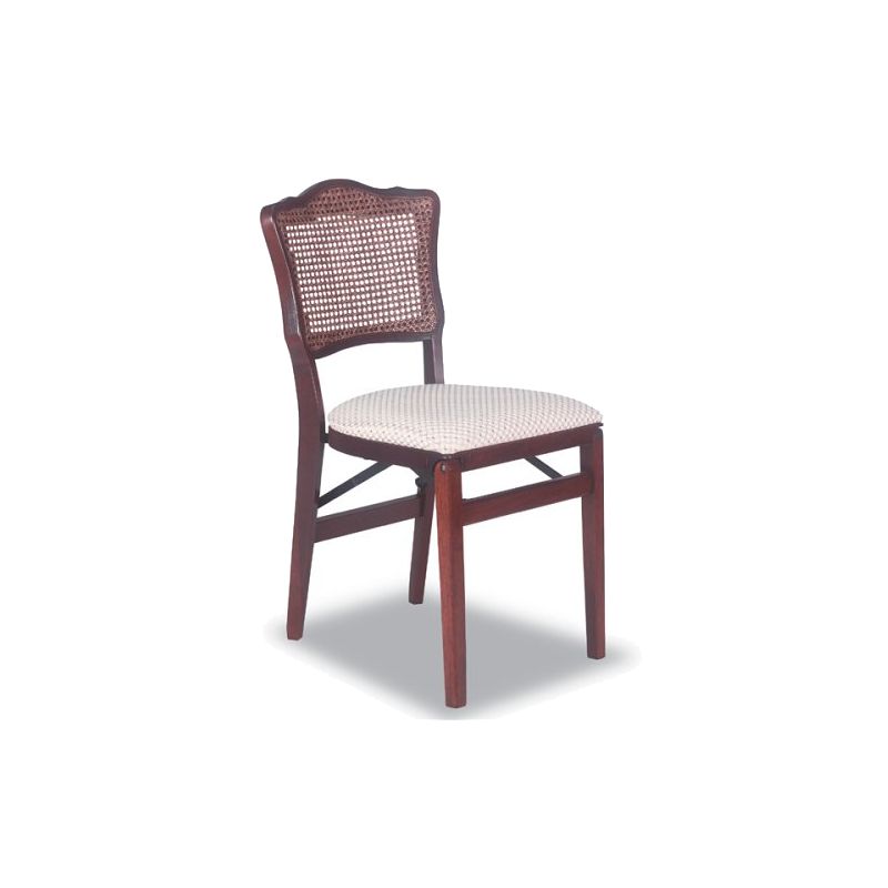 Set of 2 Stakmore French Cane Folding Chair - Cherry, 1 of 6