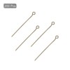 Unique Bargains DIY Craft Necklaces Bracelets Earrings Jewelry Making Iron 21 Gauge Eye Pins 200 Pcs - 3 of 4