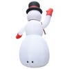 vidaXL Weather-Resistant XXL Christmas Inflatable Snowman - Easy Self-Inflatable LED Outdoor Display - 236.2 Inches Tall - 4 of 4