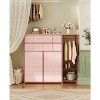 16 Drawers Dresser with Clothes Rack, Tall Dresser for Bedroom, Fabric Storage Tower Drawers Organizer Unit - 2 of 4